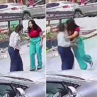 Kadın fenomen trafikte hemcinsine kafa attı!