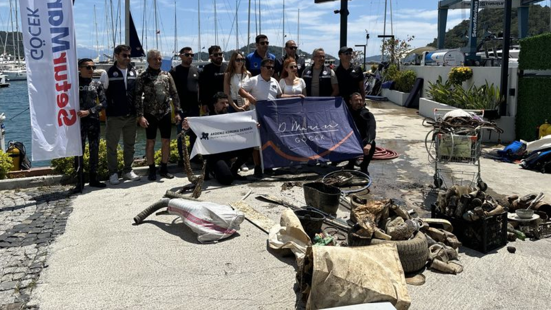 Fethiye'de deniz dibi temizliği | Son dakika haberleri