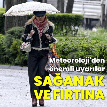 Kuvvetli rüzgar ve sağanak yağmur alarmı!