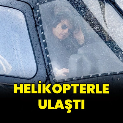 Helikopter kullanarak ulaştı