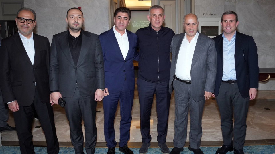 TFF Başkanı Hacıosmanoğlu, İran Futbol Federasyonu Başkanı Taj ile buluştu