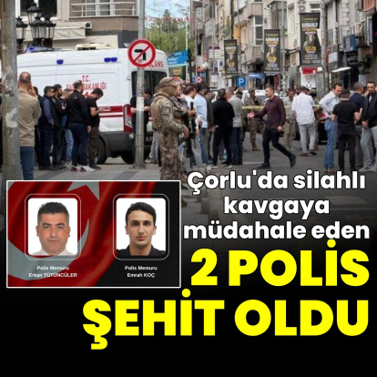 Çorlu'da çatışma: 2 polis şehit düştü