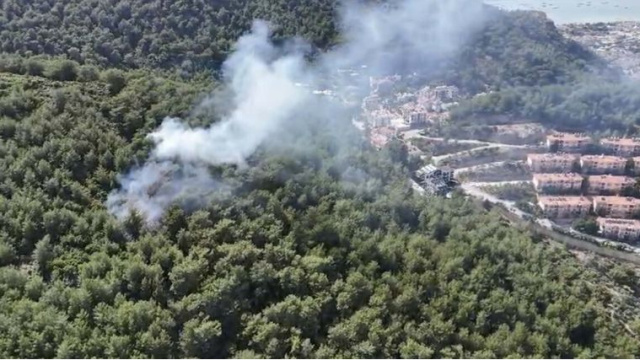 Fethiye'de korkutan yangın