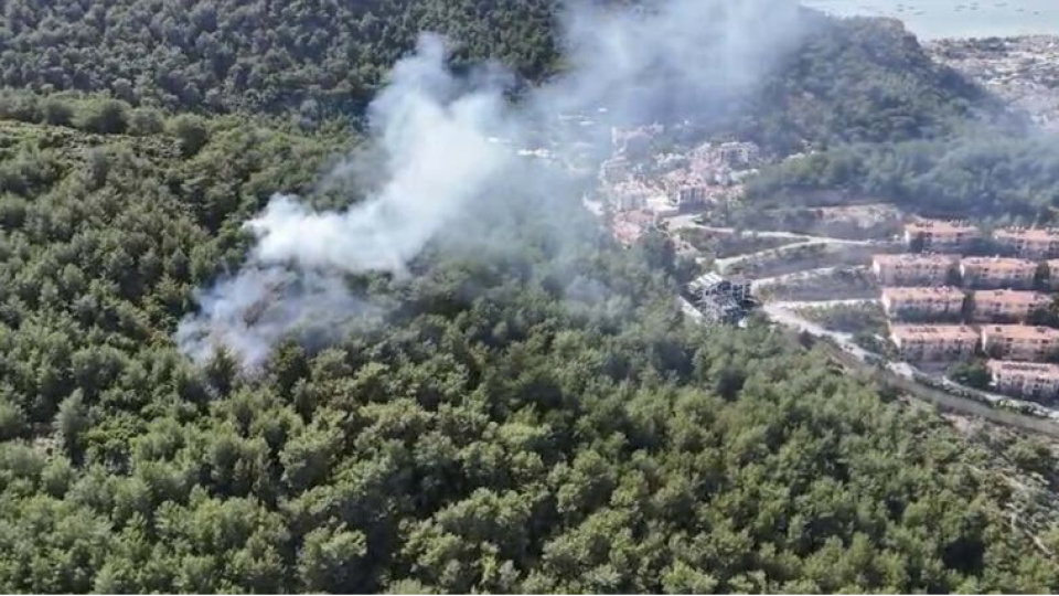 Fethiye'de korkutan yangın
