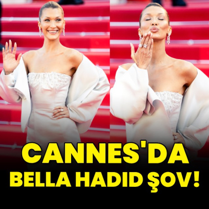 Kırmızı halıda Bella Hadid şov!