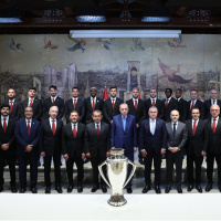 Cumhurbaşkanı Erdoğan, G.Saray'ı kabul etti