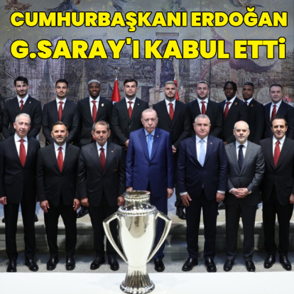 Cumhurbaşkanı Erdoğan, G.Saray'ı kabul etti