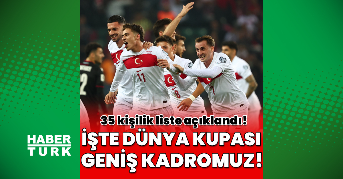 A Milli Takım'ın Düzenli Kadrosu Belirlendi