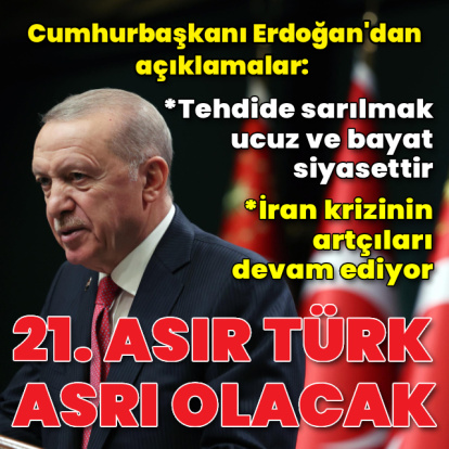 Cumhurbaşkanı Erdoğan'dan açıklamalar