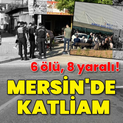 Mersin'de restorana silahlı saldırı!