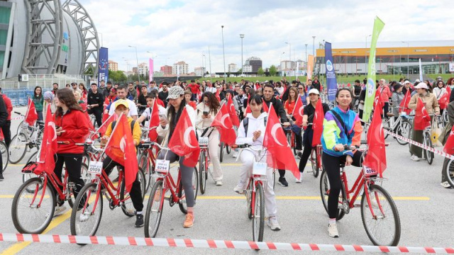 Kayseri Büyükşehir'den bisiklet turu