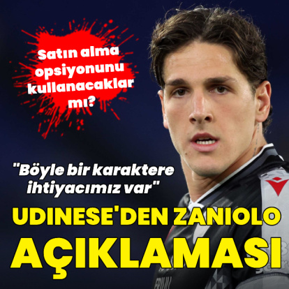 Udinese'den Zaniolo ve transfer açıklaması!