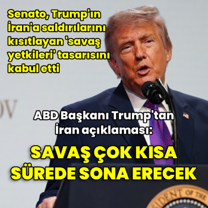 Trump: Savaş çok kısa sürede sona erecek