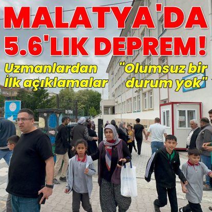 Malatya'da korkutan deprem!
