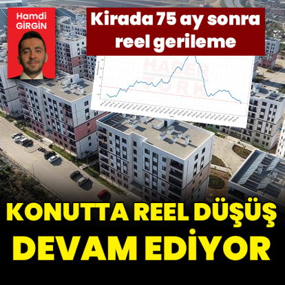 Konutta reel düşüş devam ediyor