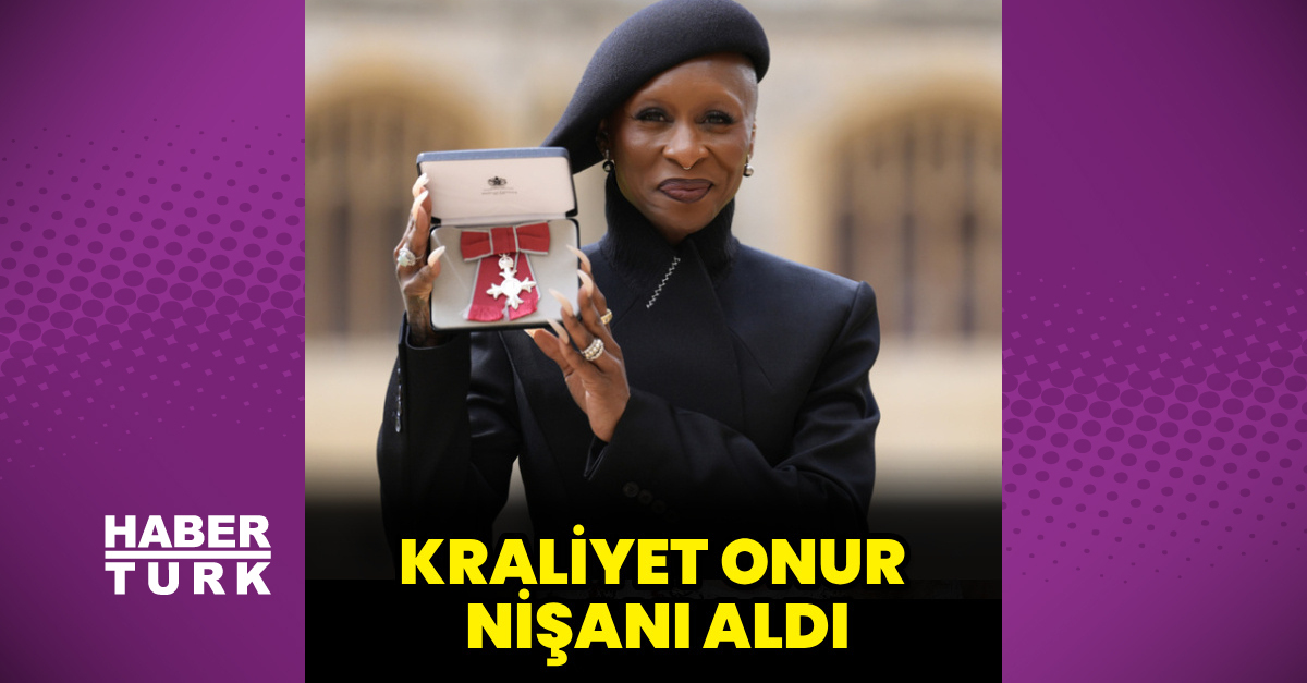 Cynthia Erivo Prens William'dan kraliyet onur