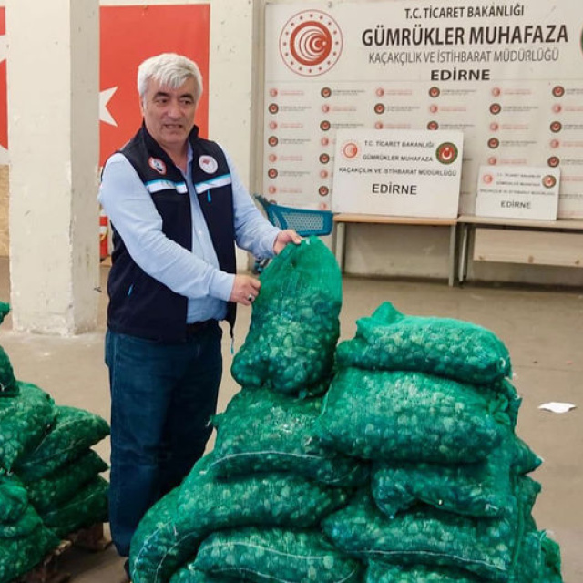 Kapıkule'de kum midyesi ele geçirildi
