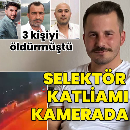 3 kişiyi öldürmüştü... Selektör katliamı kamerada!