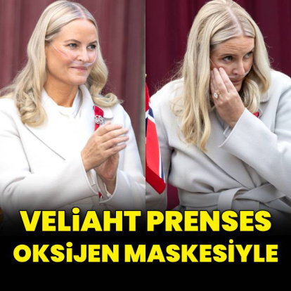 Oksijen maskeli Veliaht Prenses