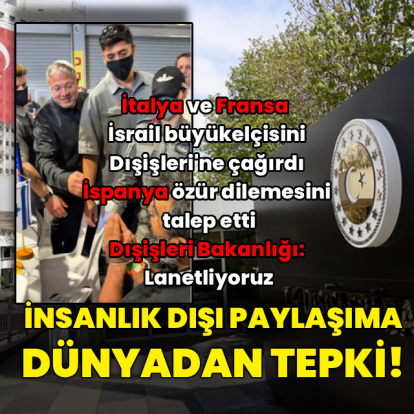 Dışişleri'nden İsrailli bakana tepki