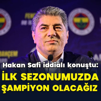 "İlk sezonumuzda şampiyon olacağız"