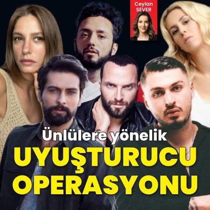 Ünlülere yönelik uyuşturucu operasyonu!