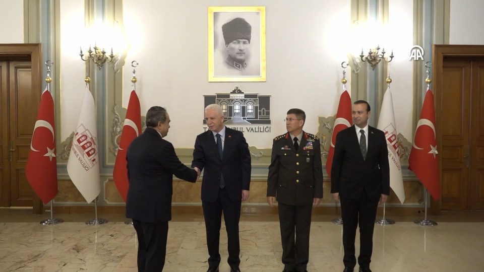 İstanbul Valiliği'nde bayramlaşma töreni