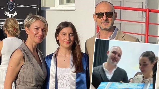 Bir babanın en zor anı... Ağlatan mezuniyet!