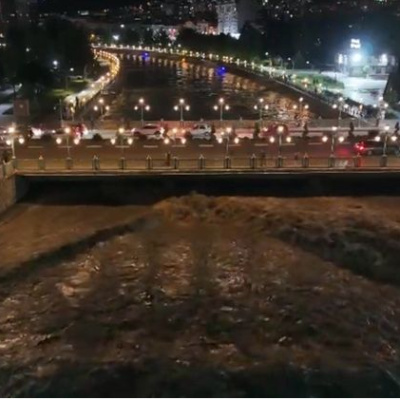 Tokat'ta Yeşilırmak Nehri'nin su seviyesi yükseldi