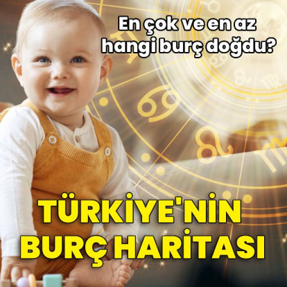 Türkiye'nin burç haritası! En çok ve en az hangi burç doğdu?