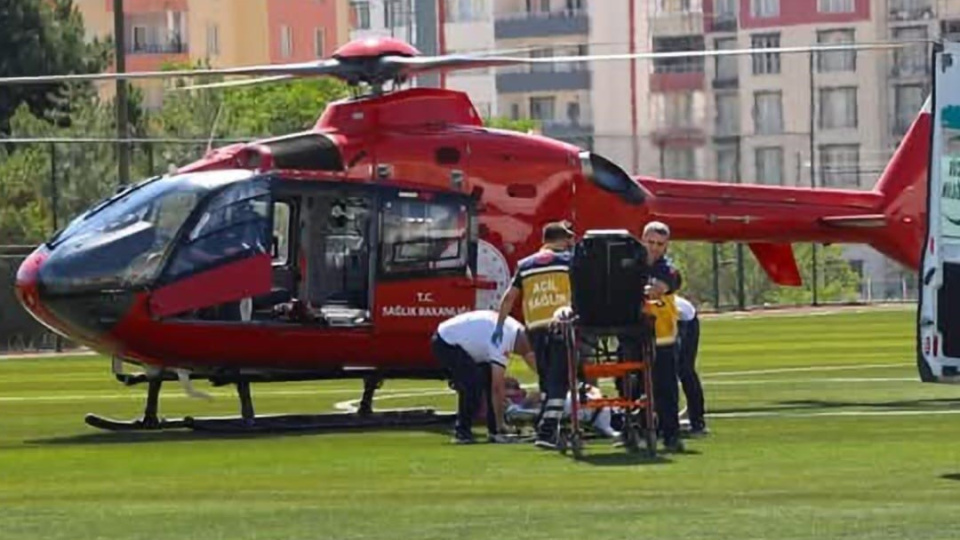 Hava ambulansı 7 aylık bebek için havalandı