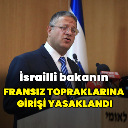 İsrailli bakanın Fransız topraklarına girişi yasaklandı