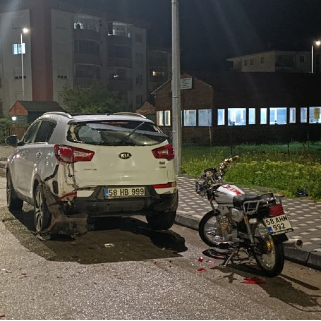 Motosiklet sürücüsü cipe çarptı! 1 ölü, 1 yaralı