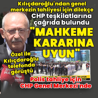 "Genel merkezin teslimini talep ederiz"