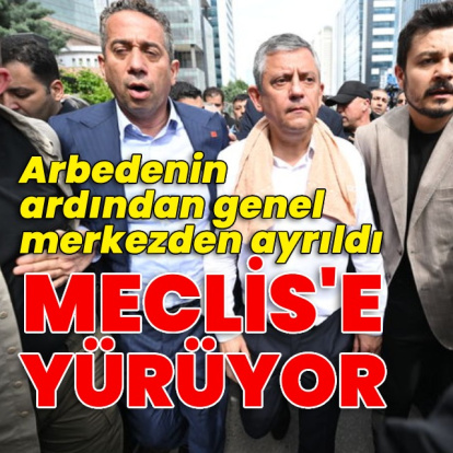 Özgür Özel CHP Genel Merkezi'nden ayrıldı