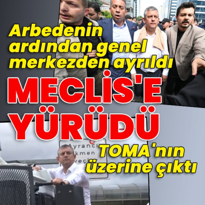 Özgür Özel CHP Genel Merkezi'nden ayrıldı