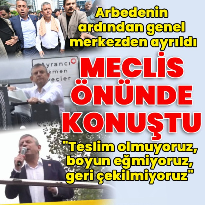 Özgür Özel CHP Genel Merkezi'nden ayrıldı