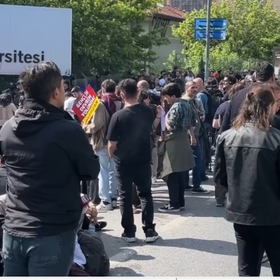 Bilgi Üniversitesi'nde eylem