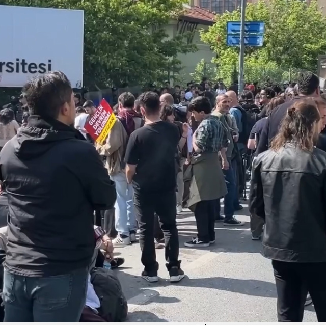 Bilgi Üniversitesi'nde eylem