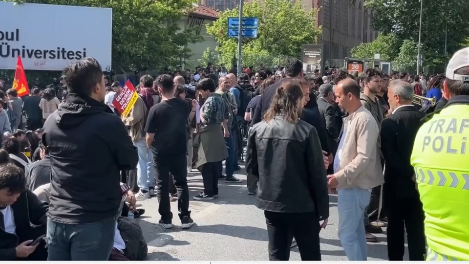 Bilgi Üniversitesi'nde eylem