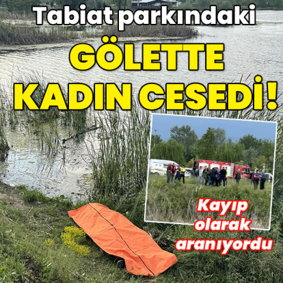 Kayıp olarak aranıyordu... Tabiat parkındaki gölette kadın cesedi!