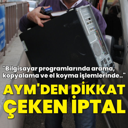 AYM'den dikkat çeken iptal kararı