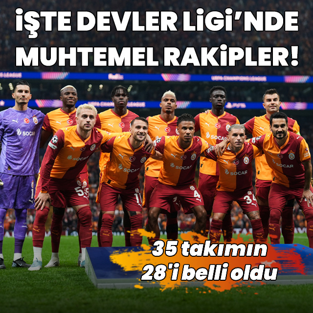 İşte G.Saray'ın Devler Ligi'nde muhtemel rakipleri!