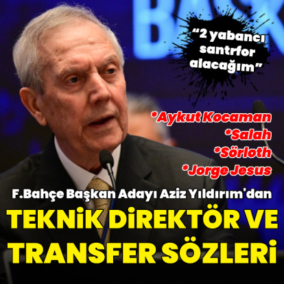 Aziz Yıldırım'dan transfer ve teknik direktör açıklaması!