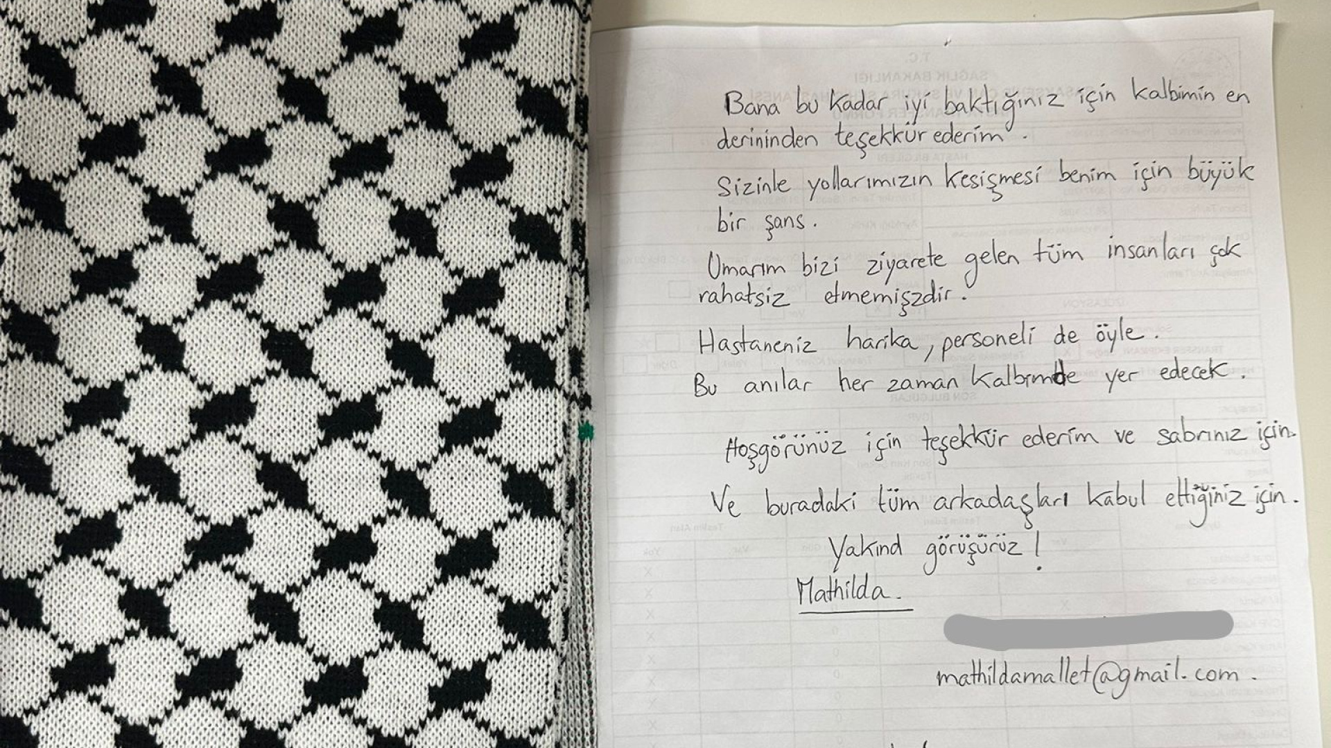 Sumud Filosu aktivisti Mathilda Mallet'ten sağlık çalışanlarına duygusal veda