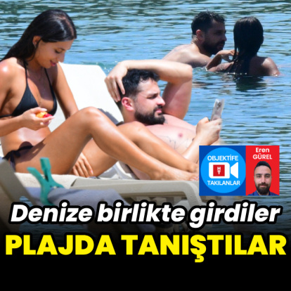 Plajda tanıştılar