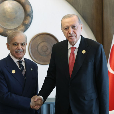 Cumhurbaşkanı Erdoğan, Şahbaz Şerif ile görüştü