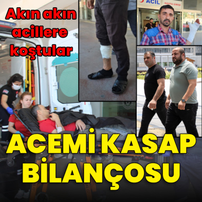 Acemi kasap bilançosu! Acillere koştular