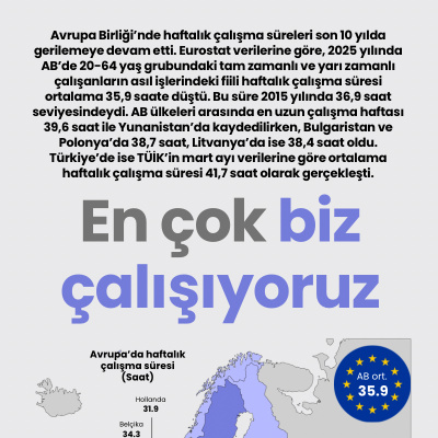 En çok biz çalışıyoruz