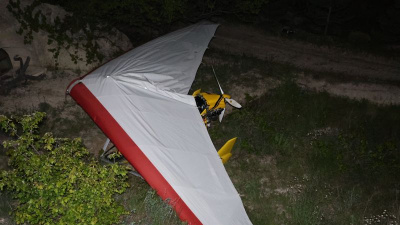 Microlight hava aracı zorunlu iniş yaptı